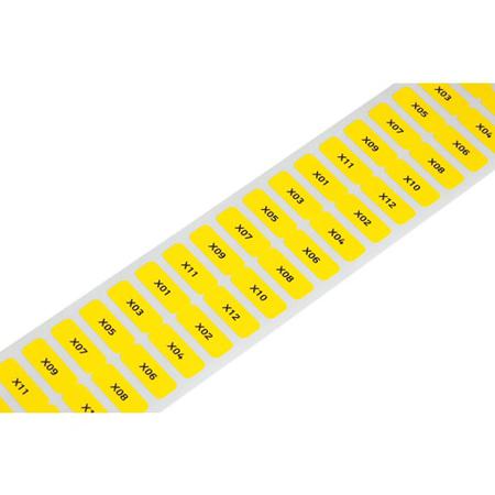 210-807/000-002 WAGO Yellow Adhesive Printer Label, Pack of 3000EA