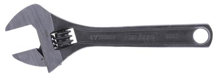 4001 Teng Tools Adjustable Spanner, 100 mm Overall Length, 17mm Max Jaw Capacity, Ergonomic Handle, Phosphate Finish