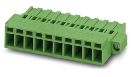 1809831 Phoenix Contact, 5.08mm Pitch, MSTBC 2.5/12-STZF-5.08, 12 Way, Pluggable Terminal Block, Plug, Screw Termination,
