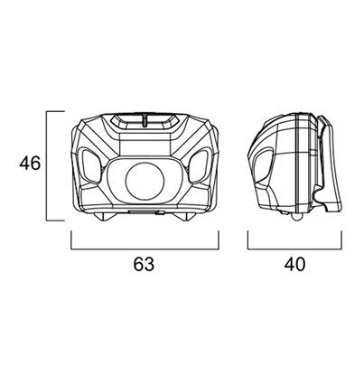 90203 Sylvania LED  Head Torch 30 lm, 902 Range