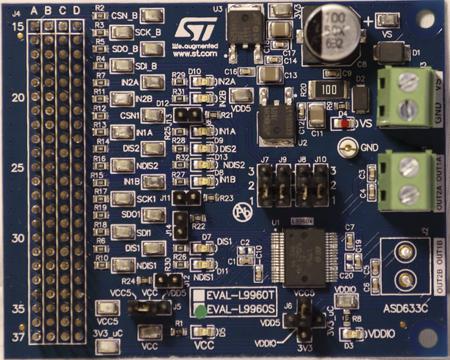 EVAL-L9960 STMicroelectronics Evaluation Board Half-Bridge Driver for  for SPC560P-DISP