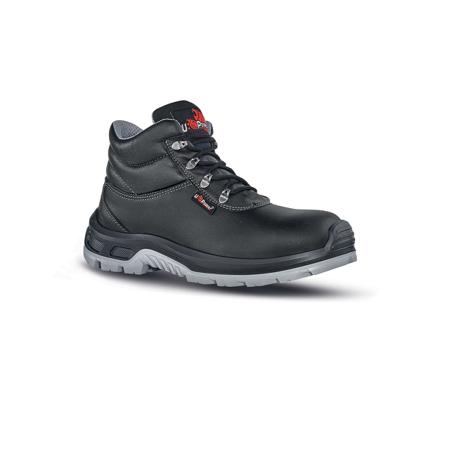 0UW10164-37 UPower ENOUGH Unisex Black Composite Toe Capped Safety Shoes, UK 4, EU 37