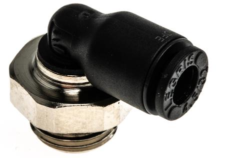3199-04-10 Legris Pneumatic Elbow Threaded-to-Tube Adapter, G 1/8 Male, Push In 4 mm