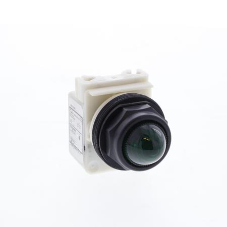 9001SKP1G9 Schneider Electric, 9001SK, Panel Mount Green Incandescent Pilot Light, 30mm Cutout, IP66, Round, 120V