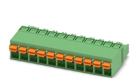 1732833 Phoenix Contact, 5mm Pitch, FKCN 2.5/11-ST, 11 Way, Pluggable Terminal Block, Plug, Spring Cage Termination,
