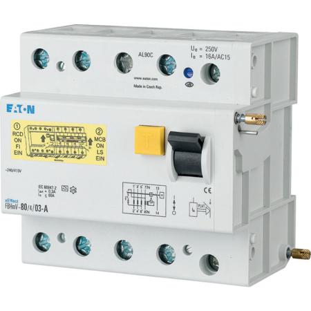 170132-FBHMV-125-4-03-A Eaton xE?ect - FBHmV RCCB, 125A, 4 Pole, 300mA, Type A, 240/415V ac