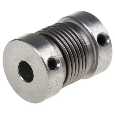 550.16.2020 Huco Bellows Coupling, 16mm Outside Diameter, 5mm Bore, 21mm Length Coupler