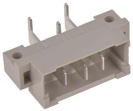 09062032911 HARTING 3 Way 10.16mm Pitch, 1 Row, Right Angle DIN 41612 Connector, Plug