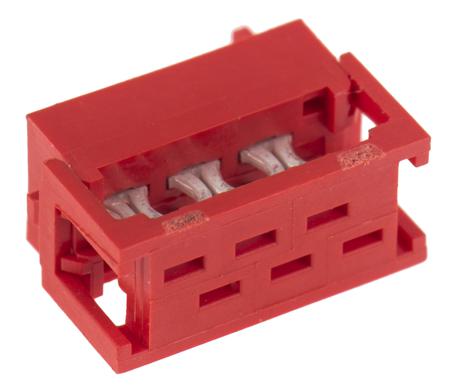 215083-6 TE Connectivity 6-Way IDC Connector Plug for Cable Mount, 2-Row