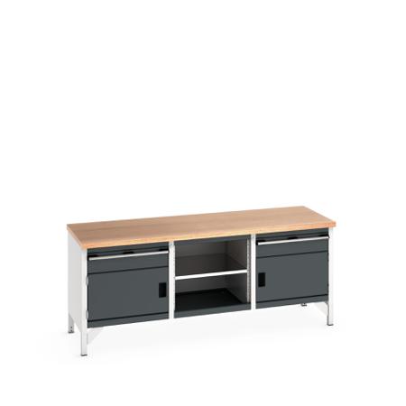 41002052-19V Bott 41002052.19V Sheet Steel Workbench, 840mm x 750mm x 2000mm