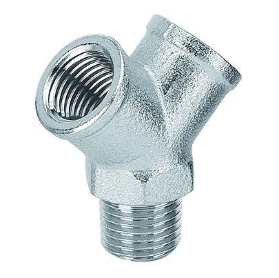 Y12M PREVOST YM Series Y Fitting, R 1/2 Male to G 1/2 Female, Threaded Connection Style,