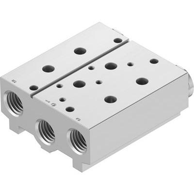 VABM-B10-30S-N12-2 Festo VABM-B10 series 2 station NPT 1/2 Manifold for use with Solenoid And Pneumatic Valve, 8026386