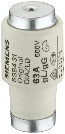 5SB4011 Siemens 32A Diazed Fuse, gG, 500/440V ac/dc