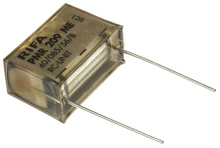 PMR209ME6470M100R30 KEMET RC Capacitor 470nF 100Ω Tolerance ±20% 250 V ac, 630V dc 1-way , Through Hole, PMR209