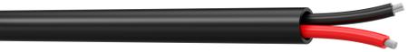 FHP225INSTB2 S2Ceb-Groupe Cae 2 Core Speaker Cable, 2.5 mm² CSA Unscreened, 7.4mm od, 200m, Black