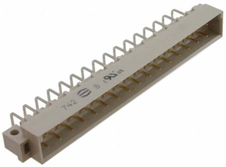 09041327921 HARTING 09 04 32 Way 5.08mm Pitch, Type D, 2 Row, Right Angle DIN 41612 Connector, Plug