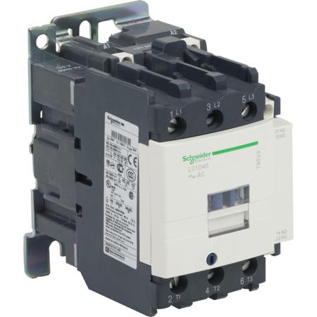 LC1D40P7S335 TeSys D LC1D Contactor, 3 Pole, 40 A, 1 NO + 1 NC