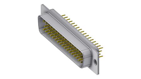 DT50PY/2 Deltron Connectors DT 50 Way Through Hole D-sub Connector Plug, 2.84mm Pitch