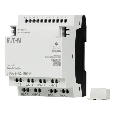 197511-EASY-E4-UC-16RE1P Eaton, Easy, Control Relay - 8 Inputs, 8 Outputs, Relay, For Use With Easy E4, Ethernet Networking