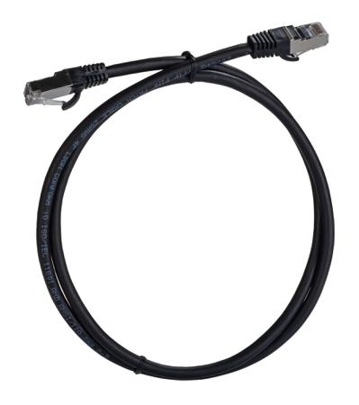 276-1119 RS PRO, 1m Cat8, Black RJ45 to Male RJ45 Male, S/FTP, Terminated LSZH Sheath