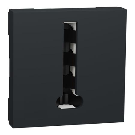 NU349654 Schneider Electric Black Telephone Socket 1-way