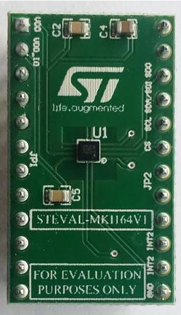 STEVAL-MKI164V1 STMicroelectronics LIS2HH12 Adapter Board for a Standard DIL24 Socket Adapter Board Standard DIL24 socket