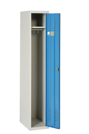 CVP311DSP 1 Door Vented Metal Blue, Light Grey Locker, 1800 mm x 300 mm x 500mm