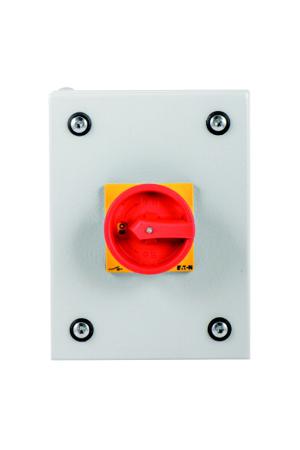 197347-P1-25-SE1-SVB-HI11 Eaton 3 Pole Surface Mount Isolator Switch - 25A Maximum Current, 11kW Power Rating, IP65