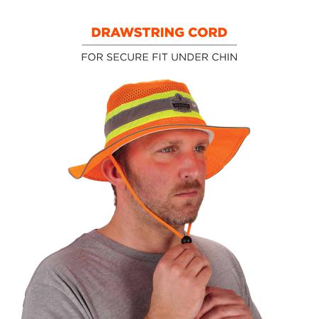 23258 Ergodyne Orange Polyester Cap