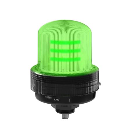 K100B-BLZGQ Banner K100 Series Green Multiple Effect Beacon, 100 → 240 V ac, Base Mounted, LED Bulb, IP66