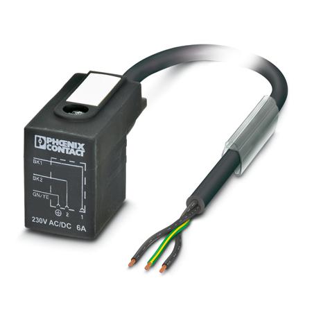 1439065 Phoenix Contact Male 3 way DIN 43650 Form B to 3 way Unterminated Sensor Actuator Cable, 5 m