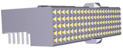 352171-1 TE Connectivity Z-PACK HM Series 2mm Pitch Hard Metric Type B Backplane Connector, Female, Right Angle, 19 Column