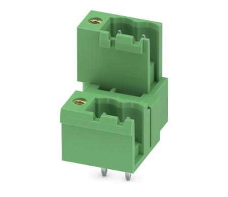 1836480 Phoenix Contact, 5.08mm Pitch, MDSTBV 2.5/ 2-GFR-5.08, 2 Way, Pluggable Terminal Block, Header, Solder Termination,