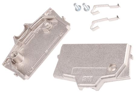 3357-9250 3M 3357 Series Aluminium D Sub Backshell, 50 Way, Strain Relief