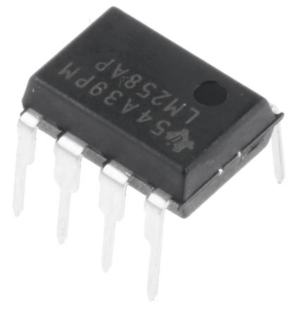 LM258AP Texas Instruments, Operational Amplifier, 700 kHz, 8-Pin 30 V PDIP