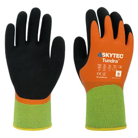 SKG00115GD Skytec Tundra Black, Orange 13 Gauge Acrylic, Recycled Polyester, Terry Fleece Cold Environment, Wet Environment Work