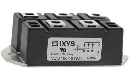 VUO160-16NO7 IXYS Bridge Rectifier Module, 175A, 1600V, 3-phase, 5-Pin