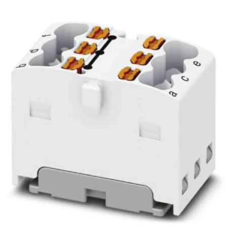 3002778 Phoenix Contact Distribution Block, 6 Way, 2.5mm², 17.5A, 450 V, White