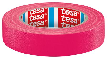 04671-00051-10 Tesa Pink Acrylic Coated Gaffa Tape, 19mm x 25m, 0.28mm Thick
