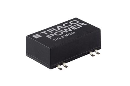 THL 3-2410WISM TRACOPOWER THL 3WISM DC-DC Converter, 3.3V dc/ 600mA Output, 9 → 36 V dc Input, 3W, Surface Mount, +85°C Max