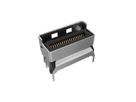 G42V11332HR Amphenol Communications Solutions Edge Connector, 74-Contacts, 0.6mm Pitch