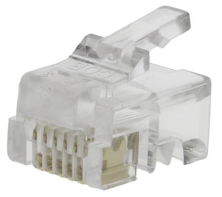 MHRJ126P6CR MH Connectors MHRJ Series Male RJ12 Connector, Cable Mount, UTP Shield Straight 6P6C -Way