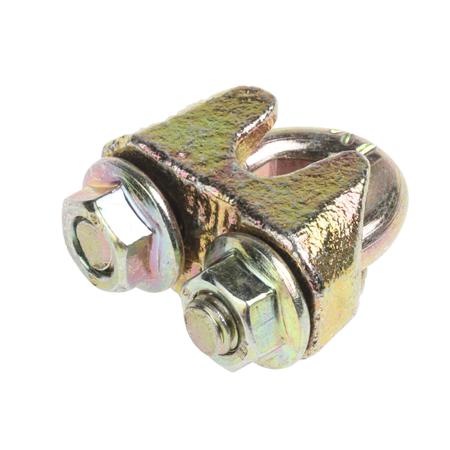 197-0130 RS PRO Steel 5mm Diameter Wire Rope Clamp