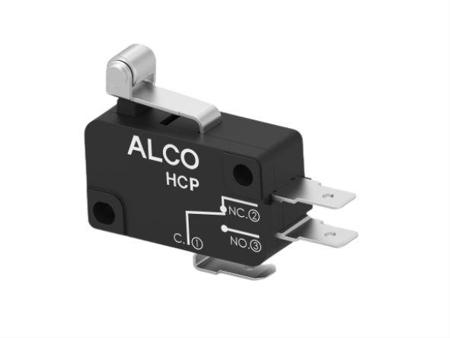 HCP10DTD5L04 TE Connectivity Short Roller Lever Snap Action Micro Switch, Quick Connect Terminal, 10A, SPDT