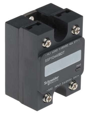 SSP1D440BDT Schneider Electric 40 A SPNO Solid State Relay, DC, Panel Mount MOSFET, 150 V dc Maximum Load
