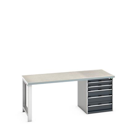 41004112-19V Bott 41004112.19V Sheet Steel Workbench, 840mm x 900mm x 2000mm