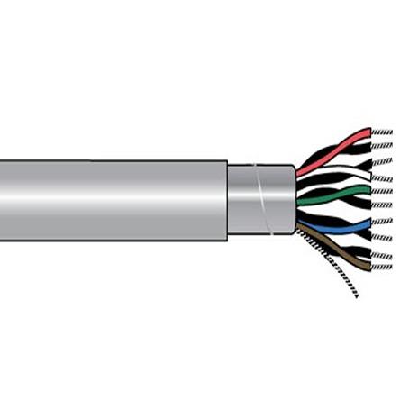 2244C SL005 Alpha Wire Alpha Essentials Communication & Control Control Cable, 1 Cores, 0.25 mm² 24 AWG, Screened, 100 ft, White