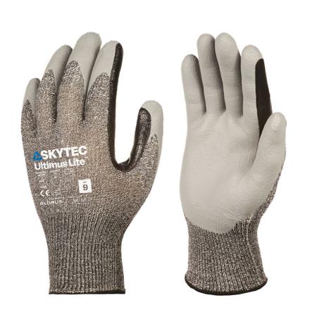 SKY681 Skytec Ultimus Lite Black, Grey Glass Fibre, HPPE, Nylon Cut Resistant, Dry Environment, Good Dexterity, Oil Resistant