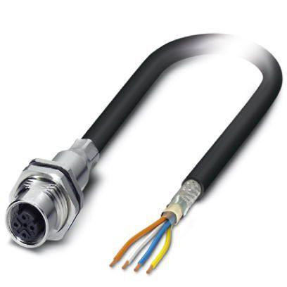 1416578 Phoenix Contact Cat5 Cat5 Cable, Shielded Shield, Black
