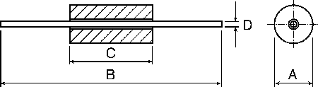 2761001112 Fair-Rite Ferrite Bead, 3.5 (Dia.) x 4.45mm (Axial), 52Ω impedance at 100 MHz